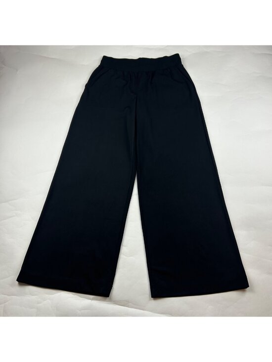 Lou & Grey Pants - Lou & Grey Black Athletic Stretch Jersey Wide Leg Pant M